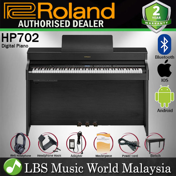 Roland HP702 88 Keys Digital Piano Weighted Key with Bluetooth MIDI