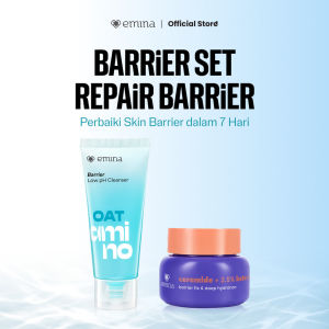 Rumah Cantik Emina Oat Amino Ceramide Barrier Low pH Gel Cleanser 70ml - Facial Wash Skincare Sabun Muka Cerah Glowing Perbaiki Skin Barrier Cleansing Kontrol Minyak Sebum Lembap Tanpa Ketarik Gentle Cocok Semua Jenis Kulit dan Sensitif Bersih