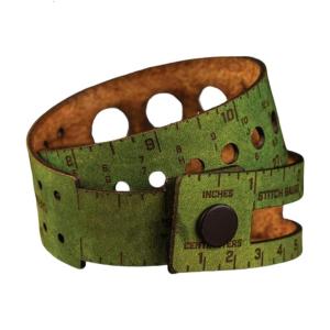Engineer Grade 7 in 1 Leather Measuring Set Precise Scale Locking Feature Leather Tape Measure Tool for Technical Work