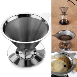Filter Penyaring Saringan Kopi Coffee Filter V60  alat saringan stainles  ampas bubuk barista