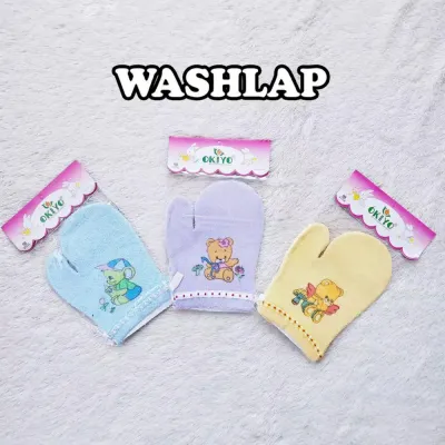 3 PCS WASHLAP JARI OKIYO BAHAN HANDUK LAP BAYI / PERLENGKAPAN BAYI BARU LAHIR