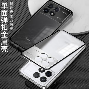 Aluminium Alloy Metal Frame Case For Poco F6 Pro Case transparent 360 Full Cover For Xiaomi POCO F6Pro 5G Redmi K70 Bumper