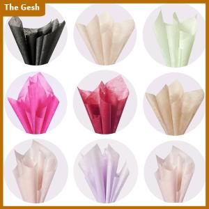 [The Gesh] กระดาษบุฝ้ายนมโปร่งแสงใช้สำหรับห่อดอกไม้ช่อดอกไม้กระดาษตกแต่งสีสันสดใสสำหรับงานแต่งงาน