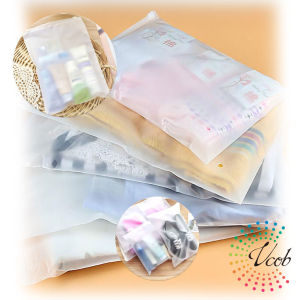 10 PCS Double Matte Zip lock Bag Plastic Zip Bag Zipper Bag Packaging Bag Travel Clothes Organizer Storage