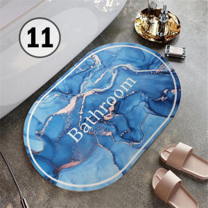 Keset Kamar Mandi Dapur Diatomite Oval Serap Air Anti Bau Bakteri Anti Slip 10-17