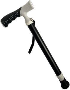 Titanium Alloy Hiking Stick or Walking Sticks Adjustable Hiking Pole for Men and Women Dual-Purpose Telescopic Cane