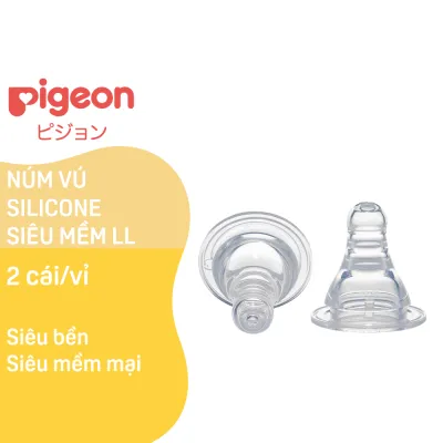 Núm ty Pigeon silicon siêu mềm (LL) - 2 cái/vỉ