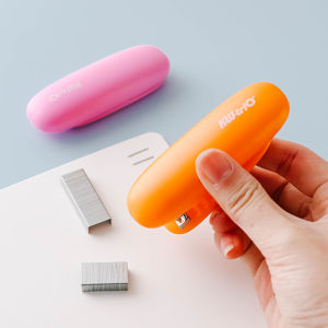 [FREE Staples] Cute Portable Foldable Slim Thin Stapler Staples Size 24/6 Student School Office Use Stationery KWT