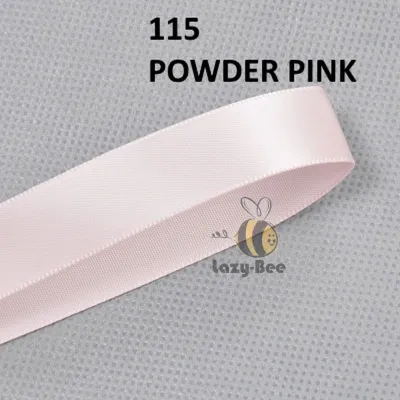 LAZY BEE 5 Meter Light Pink Nude Wild Rose Pink Peony Luxury Premium Double Faced Satin Ribbon Wholesale Ribbons Hair Bow Wedding Perkahwinan Borong Reben Kain Hantaran Gift Wrap Party Decoration Big Riben Ribon Florist Bouquet Packing Door Gift Goodies