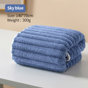 Premium Cotton Bath Towels 140x70cm Thickened Soft Coral Fleece Bathroom Towel Face Towel Sports Gym Towel Strong Absorption