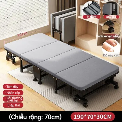 BMZAR Giường gấp cho giờ nghỉ trưa đồ dùng ngủ trưa văn phòng ghế nằm thư giãn tại nhà cho người lớn giường đơn đi kèm bệnh viện giường cắm trại tiện lợi