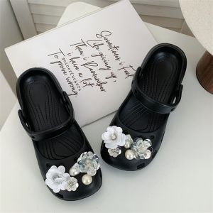 [Free Shipping] Ballet-Style Clogs For Women Featuring A Thick EVA Sole Soft Insole Slip-On Design Suitable For Casual Wear At The Beach And With A Non-Slip Closed-Toe Design For Summer