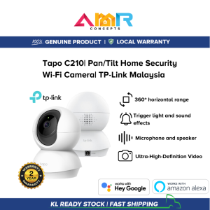 Tapo C210 Pan Tilt Wireless WiFi CCTV Camera Smart Home Security 3MP Surveillance 1080P Full HD Camera TP-Link Malaysia