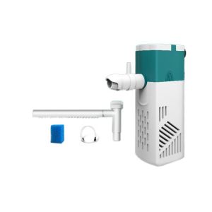 MAOMEI Im lặng Bộ lọc chìm bể cá 3/6/10W Có thể điều chỉnh Bộ lọc bơm oxy Đa chức năng Nhựa Máy tạo sóng nội bộ Bể cá