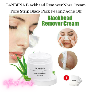 LANBENA Blackhead Remover Nose Cream Pore Strip Black Pack Peeling Acne Off