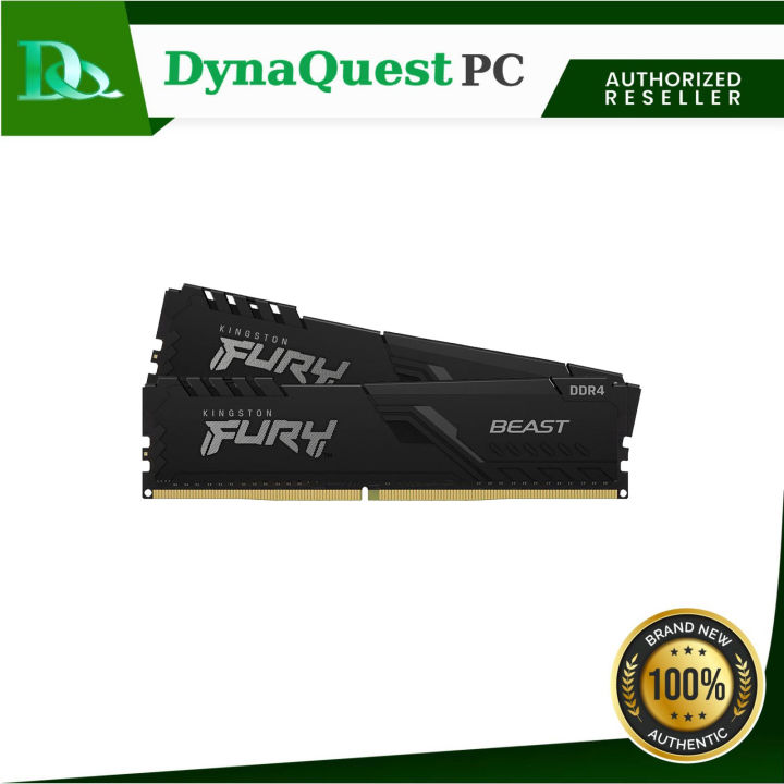 Kingston Fury Beast 32GB 3200MHz DDR4 CL16 Kit of 2 Desktop Memory ...