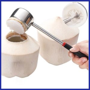 【COD】Coconut Opener Tool Stainless Steel Coconut Shell Opening Coconut Planer Kitchen Tool