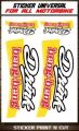 stiker set logo emblem Sprite Fanta Bengbeng. 
