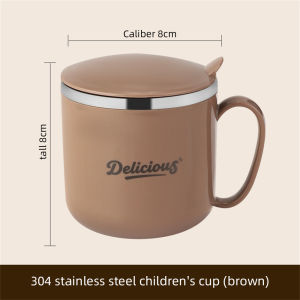 B.LIVEM 【จัดส่งจาก SamutSakhon】🔥400MLถ้วยนมสแตนเลส ถ้วยกาแฟ แก้วกาแฟเก็บความร้อน/เย็น แก้วน้ำเก็บอุณหภูมิ