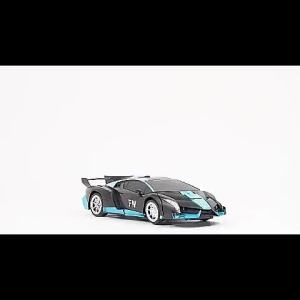 Yunleo Remote Control Car Toy for Boys 360° Rotating RC Deformation Robot Car Toy with LED Light