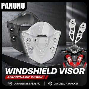 Yamaha Aerox Windshield Visor ABS Airflow Screen CNC Bracket V1 V2 V3 Turbo Alpha Speed Type