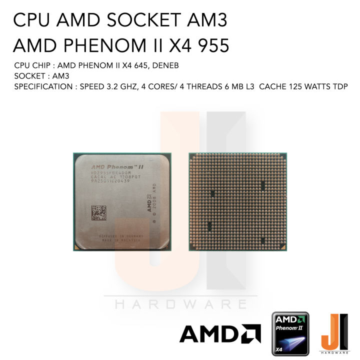 Computer Processors Amd Phenom Ii X4 955 Socket Amd Phenom Ii X4