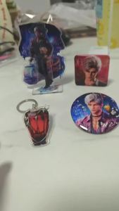 4Pcs/Pack Love and Deepspace Sylus 2026 Birthday Series High Quality Acrylic Stand Keychain Square Round Badge Gift Set