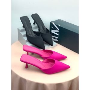 Shoes mule zr-sepatu heel zr