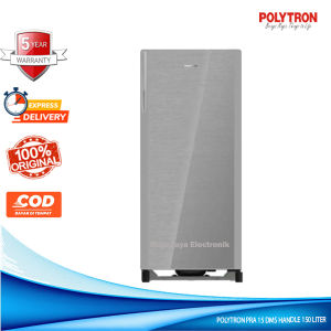 Kulkas 1 Pintu POLYTRON PRA 15 DMS GAGANG 150 Liter Pintu Kaca