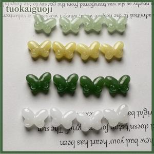 tuokaiguoji 10pcs Lot Mixed Butterfly Lampwork Beads Glass Glaze Beads for Jewelry Making Findings DIY Bracelet Earring Hairpin Accessories