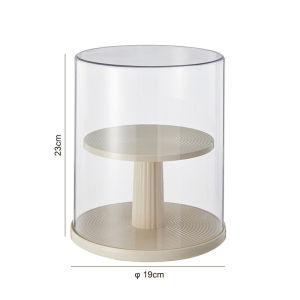 Locaupin Clear Display Case Display Box Dustproof Storage Showcase Figurines Collection for Toy Dolls Souvenirs Model