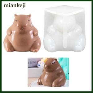 miankeji Cute Capybara Silicone Mold Cartoon Animal Milk Jelly Pudding Silicone Mould Home Kitchen Baking Accessories Party Restaurant