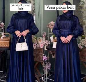 BEST SELLER Neira Dress Bahan Santorini Shimer Premium / Gamis Wanita Terbaru 2023 / Gamis Kondangan Mewah Elegan / Dress Pesta / Fashion Wanita Muslim