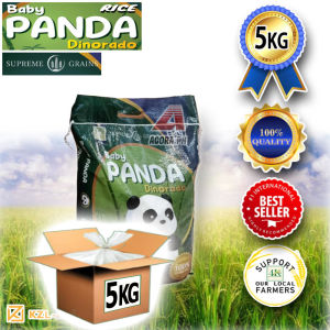 KZLA Baby Panda 5kg Dinorado Rice Supreme Grains Fresh Milled from Pangasinan Support Local Farmers