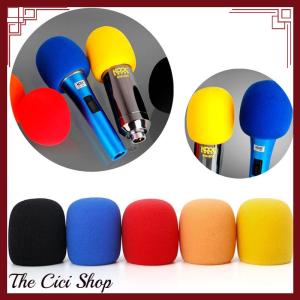 [The Cici Shop] Colorful Handheld Stage Microphone Windscreen Sponge Foam Karaoke Audio Cover