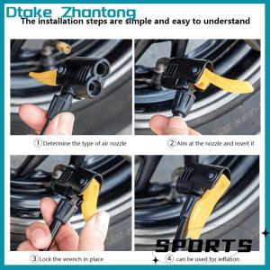 Dtake Foot Pump Motorcycle Bicycle Car Swimming Ring Ball Pedal Household Multi-function Pump Compact Labor-saving Inflation