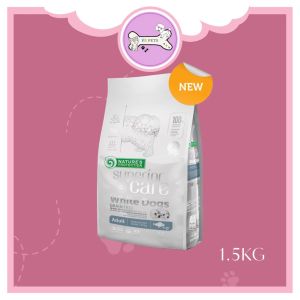MY PETS HOME Natures Protection Superior Care White Dog Dog Food 1.5KG - (Lamb  Salmon  Junior  Adult Small Breed)