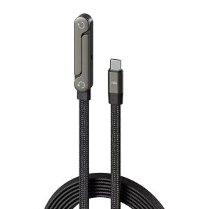 2in1 Super Fast Charging 240w With Invisible Holder Phone Stand Cord Charger For Gaming Office