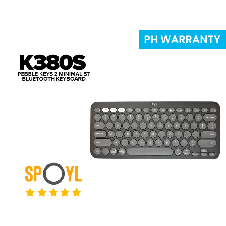 Logitech PEBBLE KEYS 2 K380S Slim, Minimalist Bluetooth Keyboard With ...