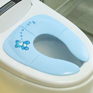 Hamshmoc Children Folding Toilet Seat Portable Foldable Anti-Slip Kids Urinal Cushion Toilet Training Safe Mobile Potty Seat For Baby Travel Accessories Home Use