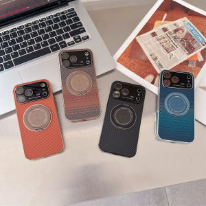 0930[Local Stock] Christmas Halloween For iPhone 17 Pro Max Magsafe Case for iPhone 16 15 14 Pro Max 360 Rotate magneticed Stand Holder Soft Carbon Fiber magneticed Cover h261009
