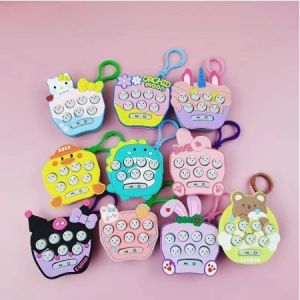 Mainan SNI Pop It Elektrik Mini Fidget Toys Game LED+Musik Gantungan Kunci (7997)