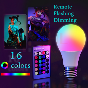 ♥Ready Stock +FREE+♥ 110V 220V E27 RGB LED Bulb Lights 3W 5W 10W 15W RGB Lampada Changeable Colorful RGBW LED Lamp With IR Remote Control+Memory For Home Holiday Decoration+Bluetooth mobile APP control led