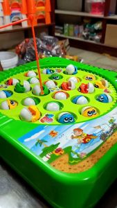 Mainan Pancingan fishing Besar 24 fish Musik FREE BATERAI