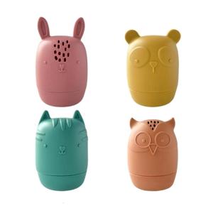 Cartoon Animal Silicone Bathtub Toy For Baby Sensory Exploration Water Floating Safety Bath Time