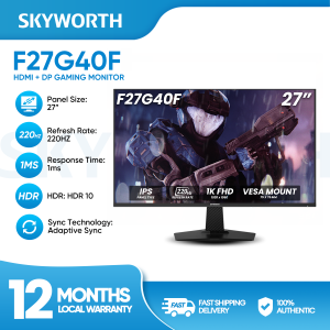 Skyworth F27G40F 27 inch 220Hz 1ms IPS FHD 1920*1080 HDR10 Gaming Monitor Adaptive Sync Low Blue Light