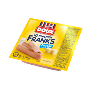 Doux Chicken Franks With Cheese - Frozen