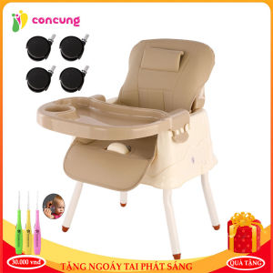 Ghế ăn dặm cao cấp đa chức năng có đệm kèm chân sắt và bánh xe tiện lợi cho mẹ và bé ( Bảo hành 1 năm lỗi 1 đổi 1 trong 7 ngày )