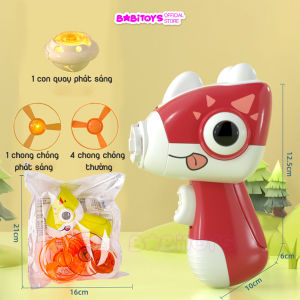 Đồ chơi bắn chong chóng quay bắn đĩa bay con quay phát sáng đồ chơi vận động cho bé