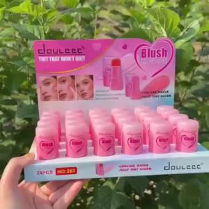 Jelly pulbos blusher stick labi at pisngi dalawang gamit natural na pagkumpuni ng mukha at lumiwanag